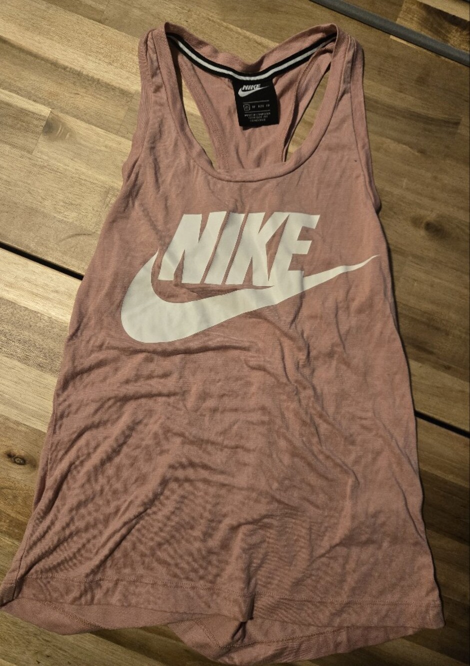 Nike Pink Tank Top with White Swoosh